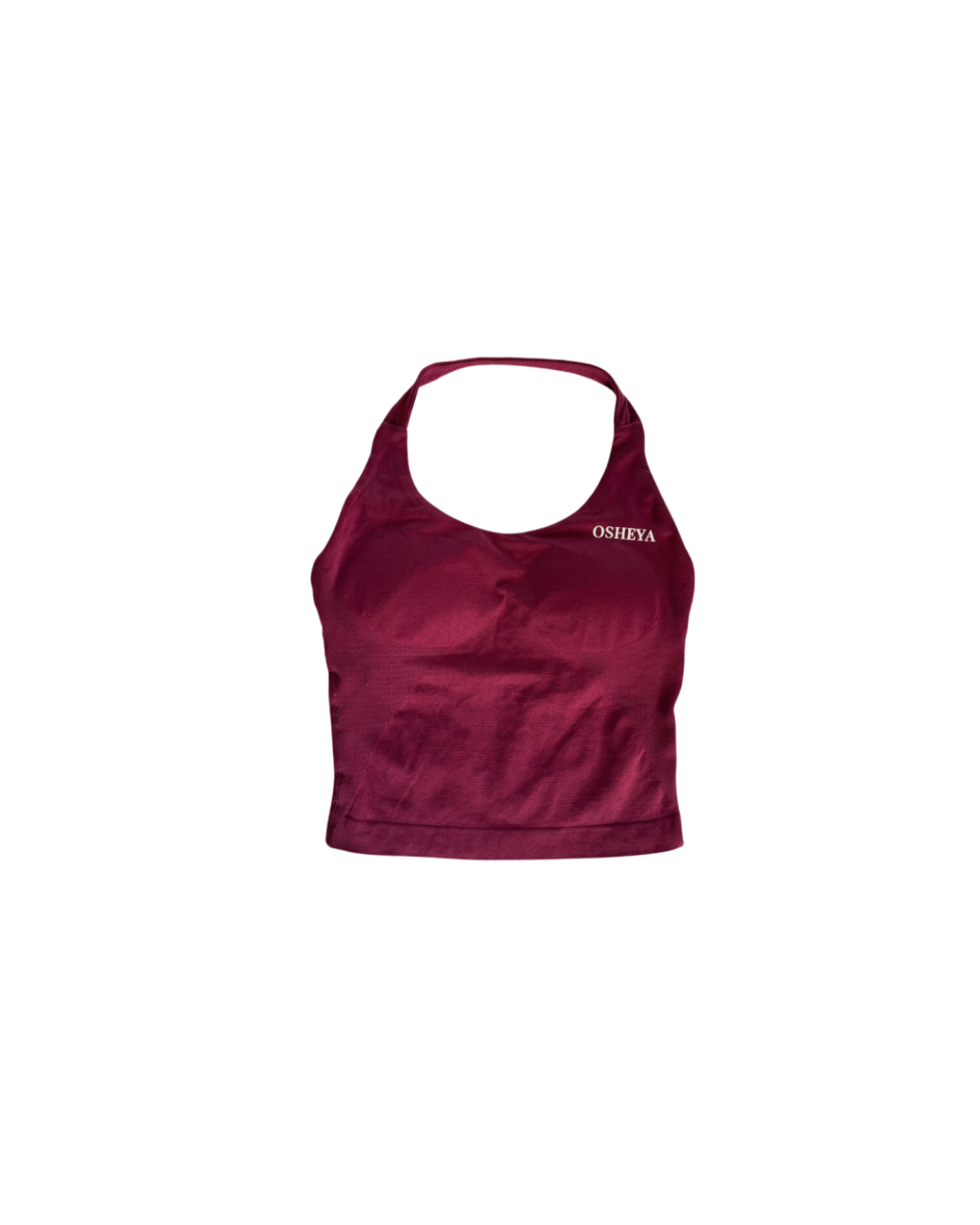 Magenta halter neck top