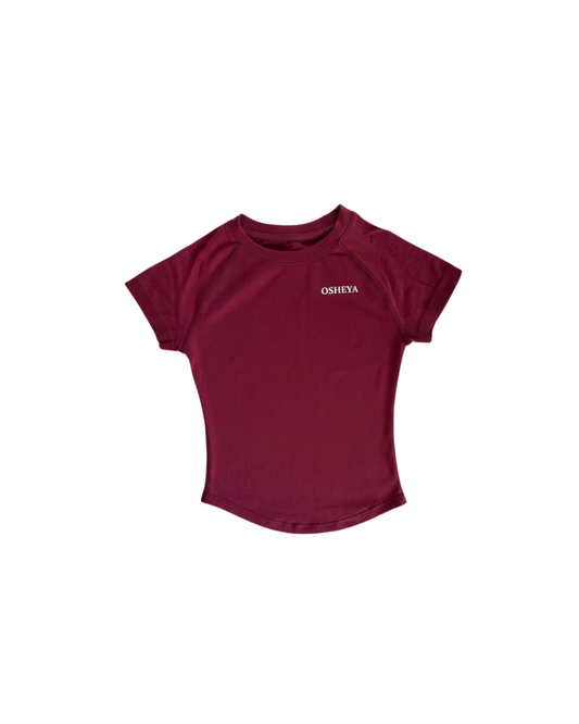 Magenta sculpt top